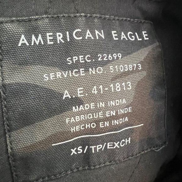 American Eagle Boho Distressed Camo Jacket XS - Picture 10 of 12